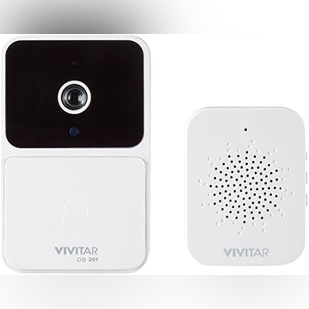 Vivitar Smart Security WiFi Doorbell Camera w/USB Chime Kit